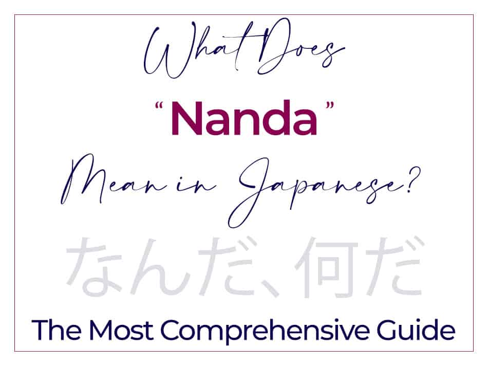 What Does Nanda Mean in Japanese - A Detailed Guide including Nanda yo Nanda kore wa, nanda sore wa, sou nanda, nanda to, and nandatte