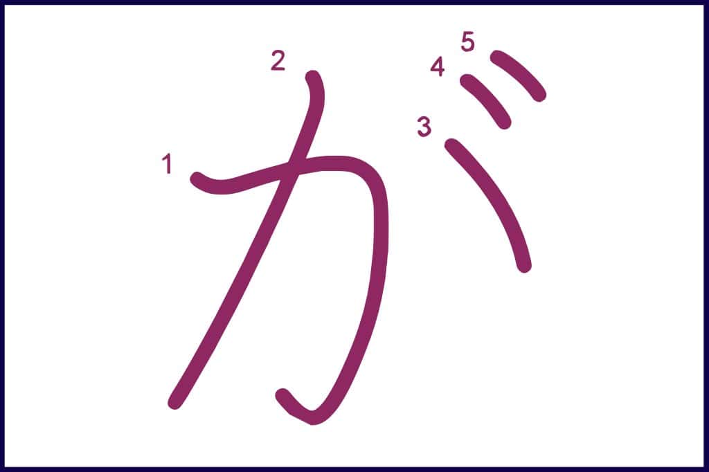 が (ga) - How to Use and Write the word in Japanese (Hiragana & Kanji Stroke Order)